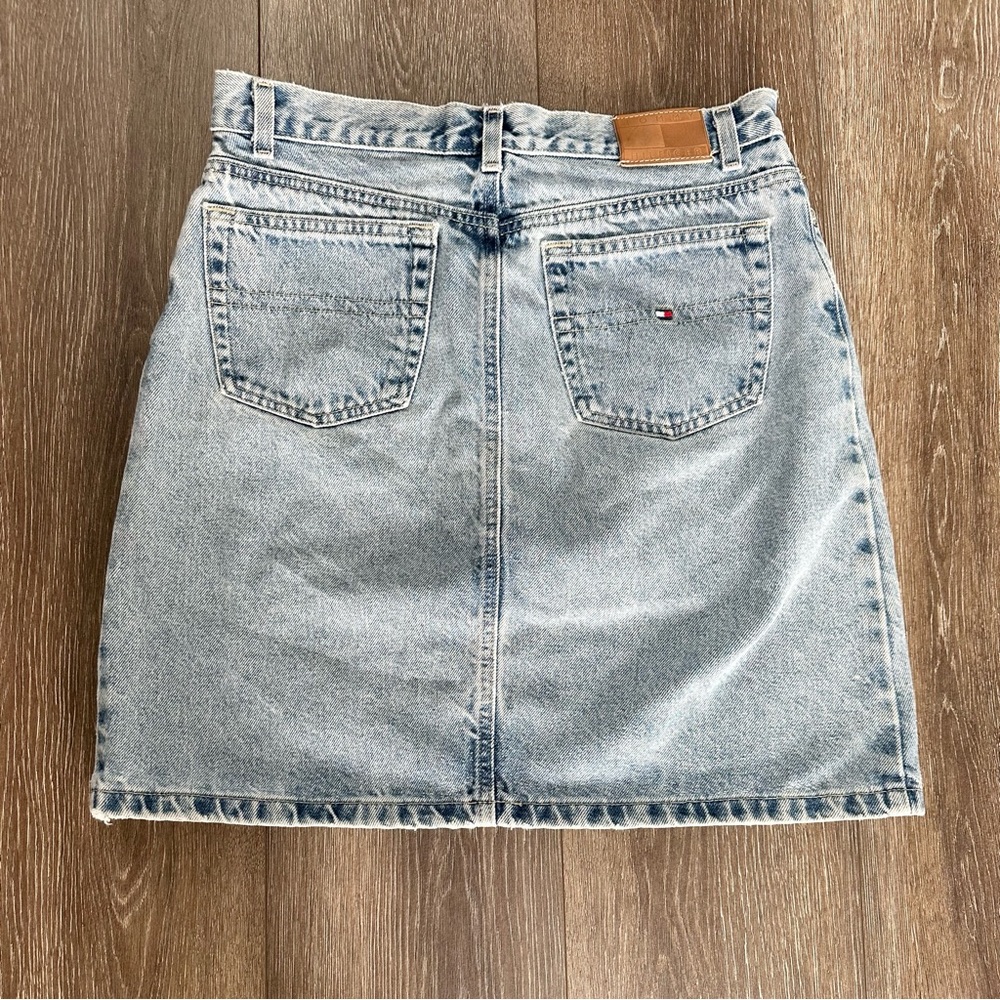 [TOMMY HILFIGER] A-line denim skirt - Picture 2 of 5
